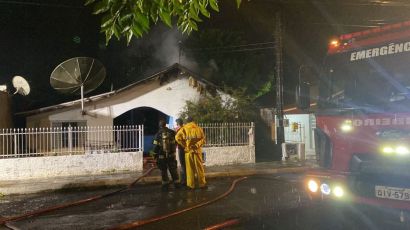 Incêndio destrói casa de alvenaria em Xanxerê