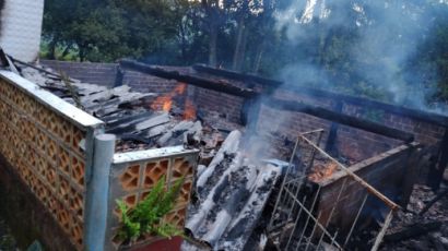 Incêndio atinge residência no interior de Xanxerê