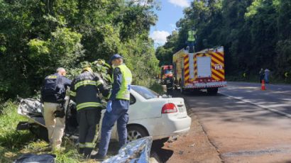 Motorista vai a óbito em grave acidente na BR-282