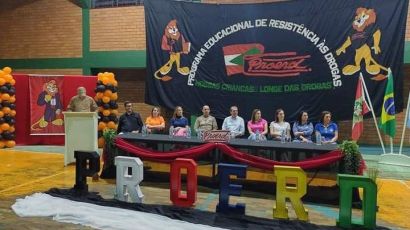 Ponte Serrada forma mais de 100 alunos no Proerd