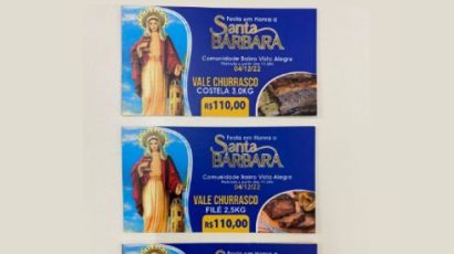 Festa em honra a Santa Bárbara acontece neste domingo (4)