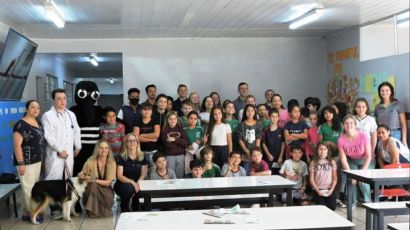 Acadêmicos da Unoesc Xanxerê realizam atividades com alunos da EMEB Pequeno Trabalhador