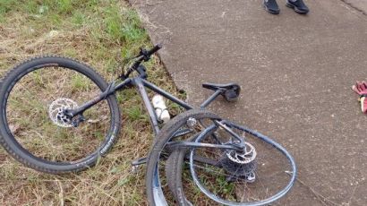 Motorista atropela ciclista e foge sem prestar socorro em Xanxerê