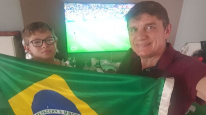 Veja as fotos da torcida de Xanxerê e região durante o jogo do Brasil