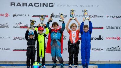Piloto xanxerense é campeão na categoria mirim do Campeonato Catarinense de Kart