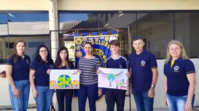 Lions Clube Xanxerê Inovação entrega premiação de concurso sobre a paz