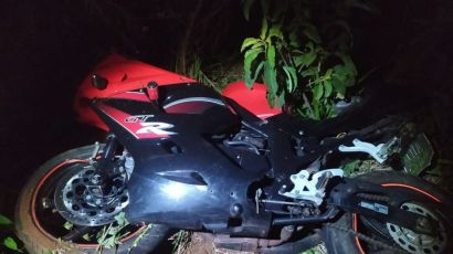 Motociclista fica ferido após saída de pista na SC-480, em Xanxerê