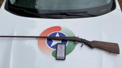 Arma é apreendida após denúncia de disparos, em Xaxim