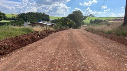 Prefeitura de Xanxerê realiza manutenção das estradas do interior