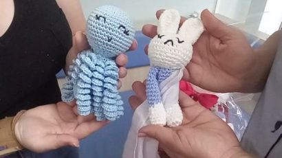 HRSP recebe doação de amigurumis