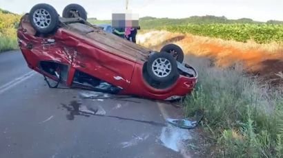 Colisão entre veículos é registrada em Faxinal dos Guedes