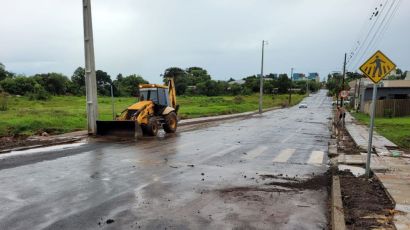 Prefeitura de Xanxerê já trabalha para recuperar estragos ocasionados pelo temporal