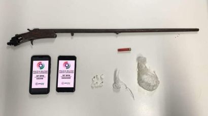 Adolescentes são detidos com arma e drogas, em Xaxim