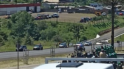 Criminosos trocam tiros com a polícia durante abordagem em Ponte Serrada