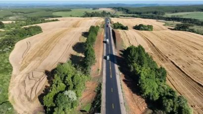 Revitalização asfáltica do trecho da BR-282 entre Ponte Serrada e Irani está concluída