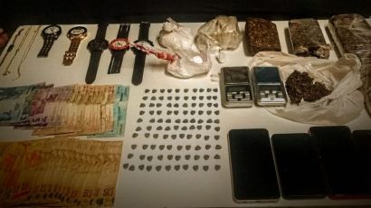 Três homens e um adolescente são presos por tráfico de drogas, em Xanxerê