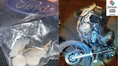 Motociclista com mandado de prisão ativo é preso após se envolver em acidente