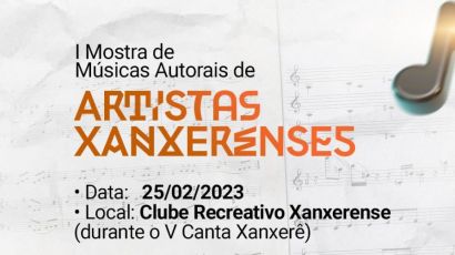 I Mostra de Músicas Autorais de Artistas Xanxerense acontece em fevereiro