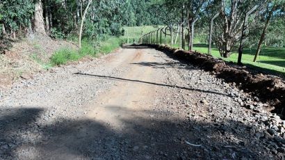 Prefeitura de Xanxerê trabalha na manutenção das estradas do interior
