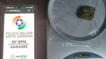 PM apreende droga no bairro Nossa Senhora de Lourdes