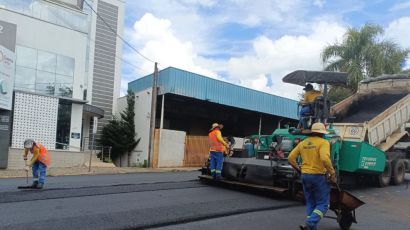 Pavimentação asfáltica na rua General Osório está em fase final de execução