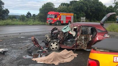 Motorista de Xanxerê morre em grave acidente na BR-470
