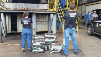 Polícia Civil de Xaxim incinera mais de 200 kg de substância entorpecente
