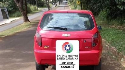 Veículo é recuperado com apoio da rede de vizinhos de Xanxerê