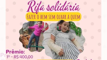 Rifa é realizada para custear tratamento de criança vítima de acidente em Xanxerê 