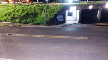 Túnel da BR-282 ganha nova iluminação pública