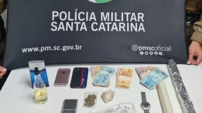 Polícia Militar apreende adolescentes e drogas em Xanxerê 