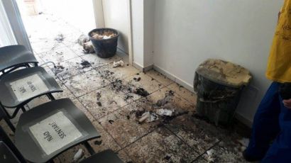 Princípio de incêndio é registrado na unidade de saúde do bairro São Romero