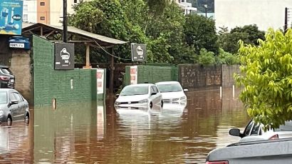 Forte chuva causa pontos de alagamentos em Xanxerê