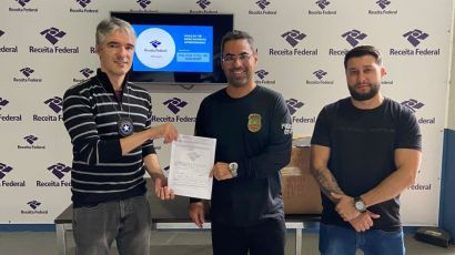 Delegacia Regional de Xanxerê recebe bens doados da Receita Federal