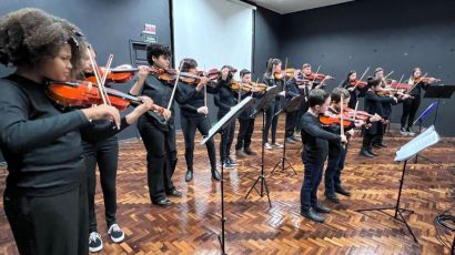 Alunos do PROMFAC se apresentam durante o I Recital de Violino