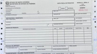 Definidas novas determinações para NFE do Produtor Rural em SC