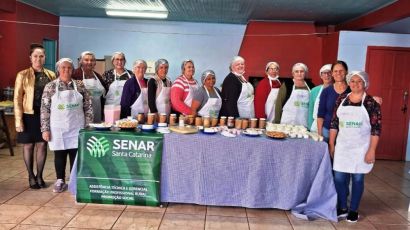 Xanxerenses recebem curso sobre produção de alimentos com derivados do leite 