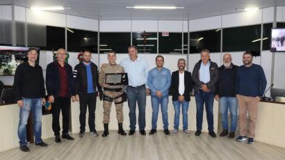 PMs são homenageados pela Câmara Municipal de Xanxerê