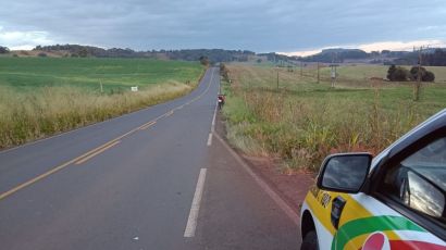 Motociclista fica ferido em colisão na SC-480, em Galvão