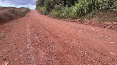 Prefeitura de Xanxerê trabalha na melhoria de estradas do interior