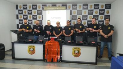 Policiais civis e Xanxerê recebem kits de armas de baixa letalidade