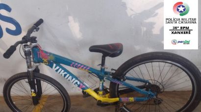 Polícia Militar de Xanxerê recupera bicicleta furtada