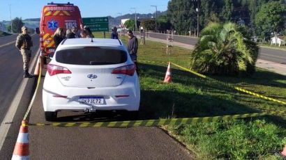 Homem é encontrado morto dentro de veículo na BR-282, em Ponte Serrada