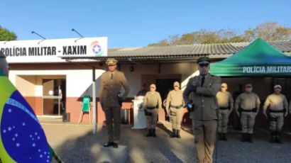Solenidade marca ativação da 2ª Companhia e assunção do novo comandante da PM de Xaxim