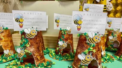 Cemei Cantinho Feliz desenvolve projeto para trabalhar importância das abelhas