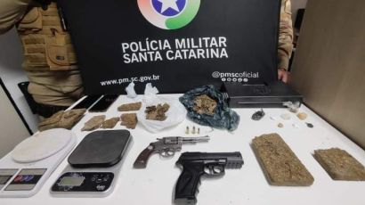 Dois homens são presos em Vargeão e Ponte Serrada por tráfico de drogas