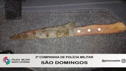 Polícia Militar de São Domingos prende em flagrante autor de tentativa de homicídio
