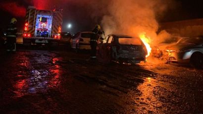 Incêndio em veículo é registrado no pátio do Detran