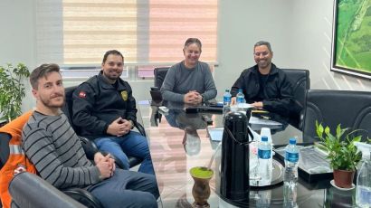 Delegado regional da 16º DRP visita prefeito de Vargeão para tratar de convênio 