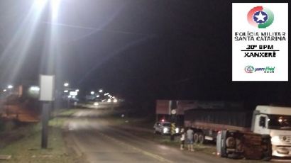 Veículo é abandonado após se envolver em acidente em Xanxerê